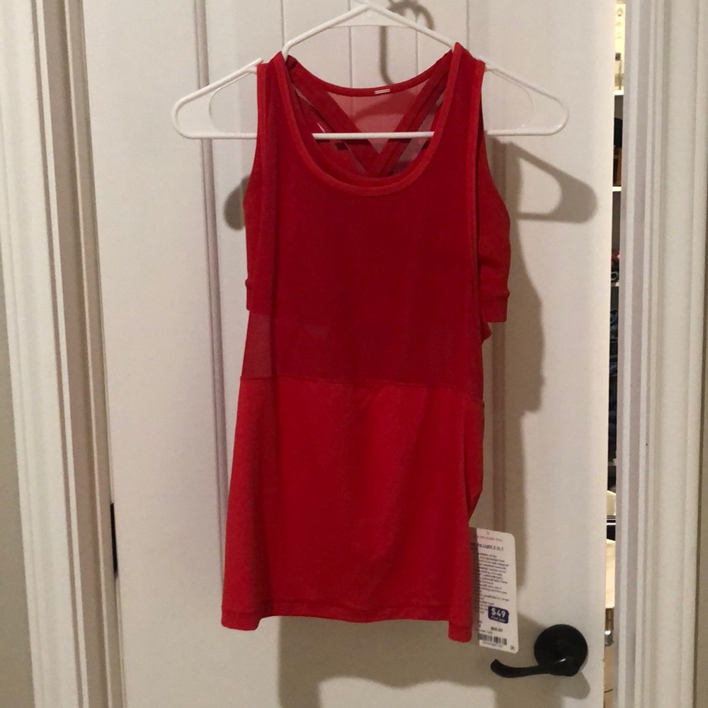 Lululemon fast as lightning tank sz 4